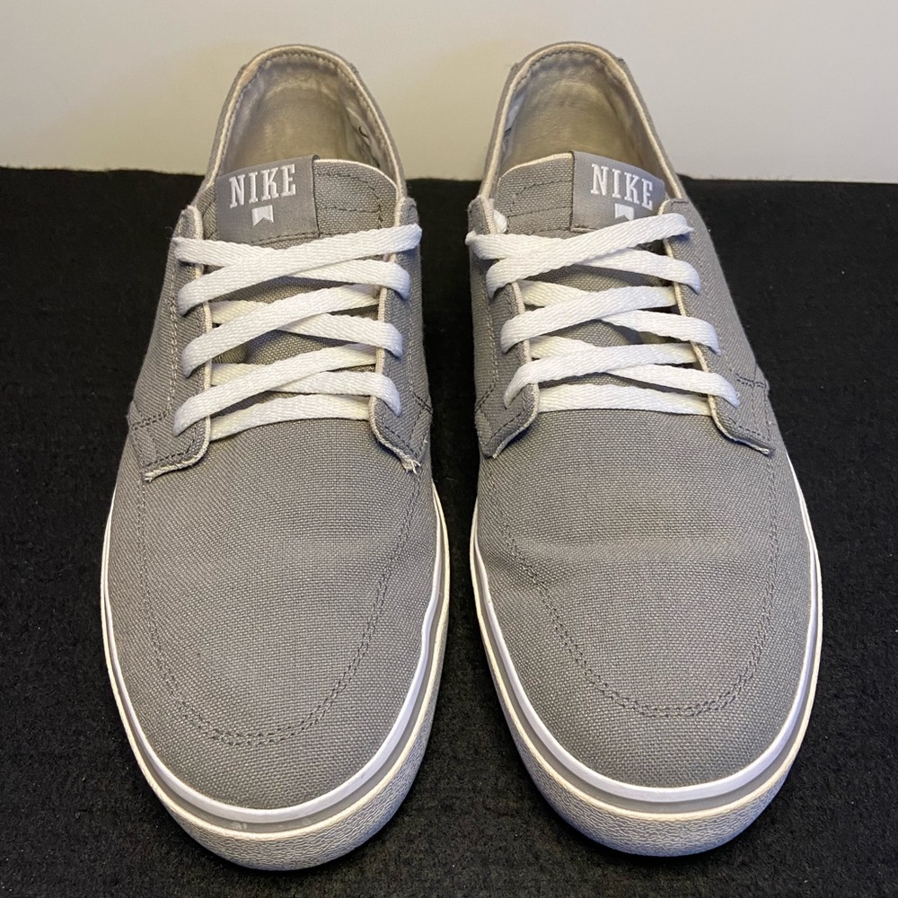 Nike Braata SB Men's Canvas Gray/White 458697-004 Sz 10 Skateboarding Casual #Q